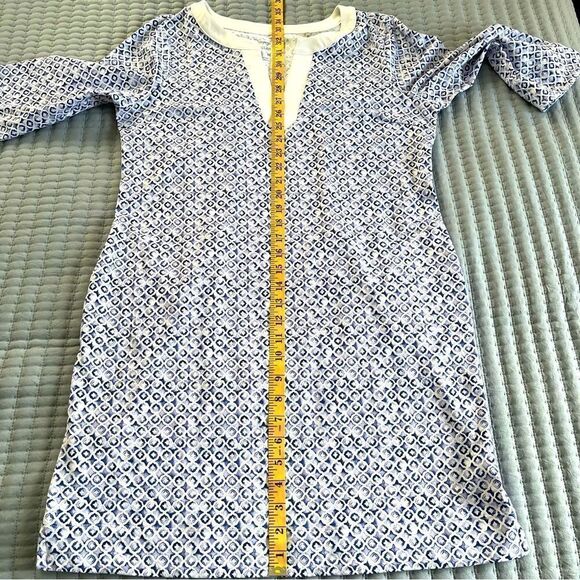 Tommy Bahama Aubrey Tile Isle IslandZone Shift Dress Blue and White Size Medium - Picture 11 of 14